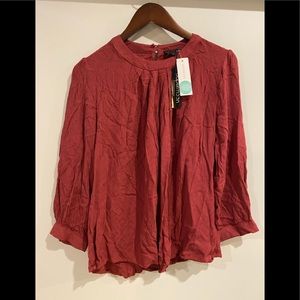 papermoon top burgundy 25213-416-B stitch fix
